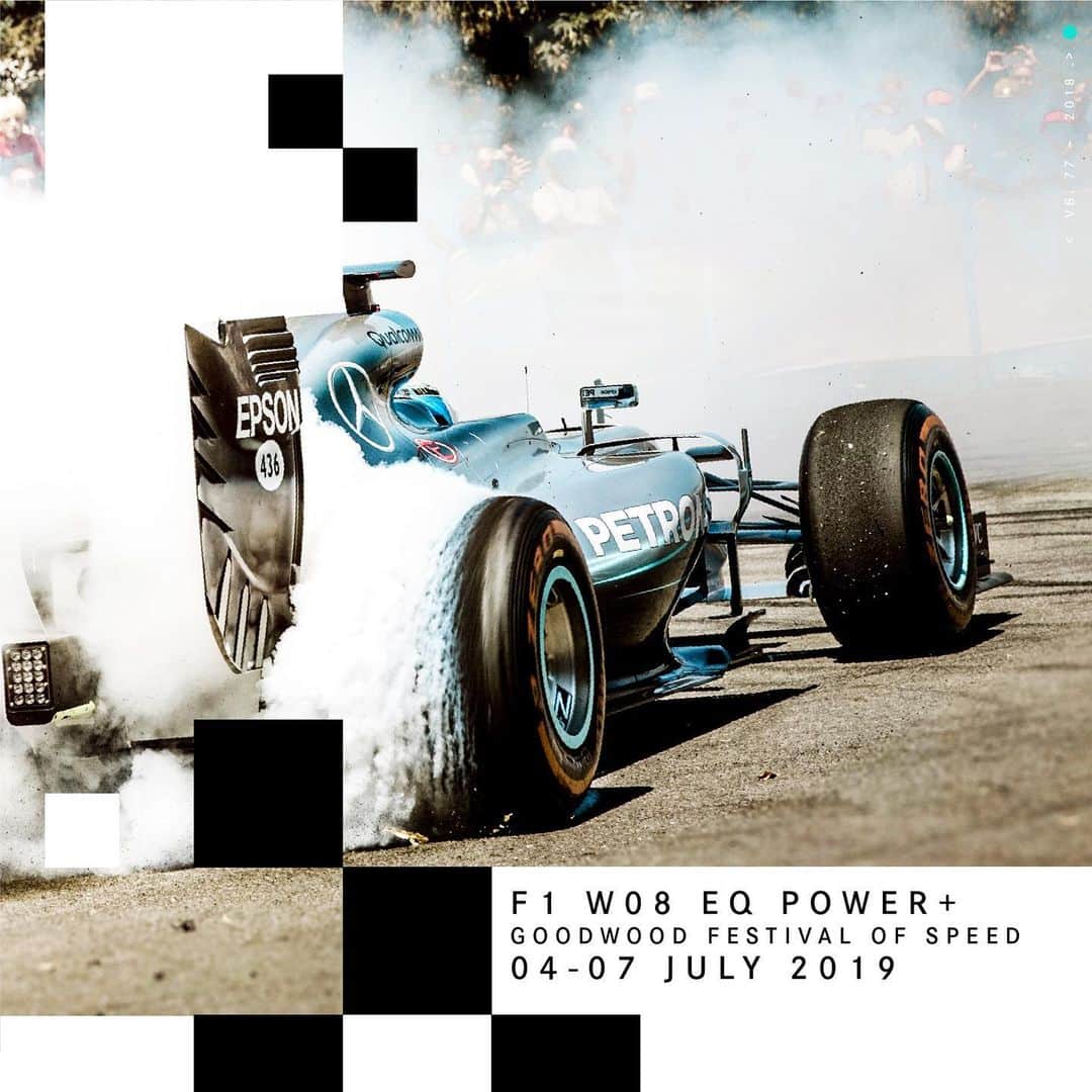 MERCEDES AMG PETRONASさんのインスタグラム写真 - (MERCEDES AMG PETRONASInstagram)「‪It’s @fosgoodwood time! @estebanocon will be driving W08 up the hill on Friday and Saturday, with @valtteribottas in the car on Sunday.‬ 🙌 if you’ll be here! • #F1 #Formula1 #FormulaOne #Mercedes #MercedesAMG #MercedesAMGF1 #FOS #VB77 #EO31 #Goodwood ‬」7月4日 22時57分 - mercedesamgf1