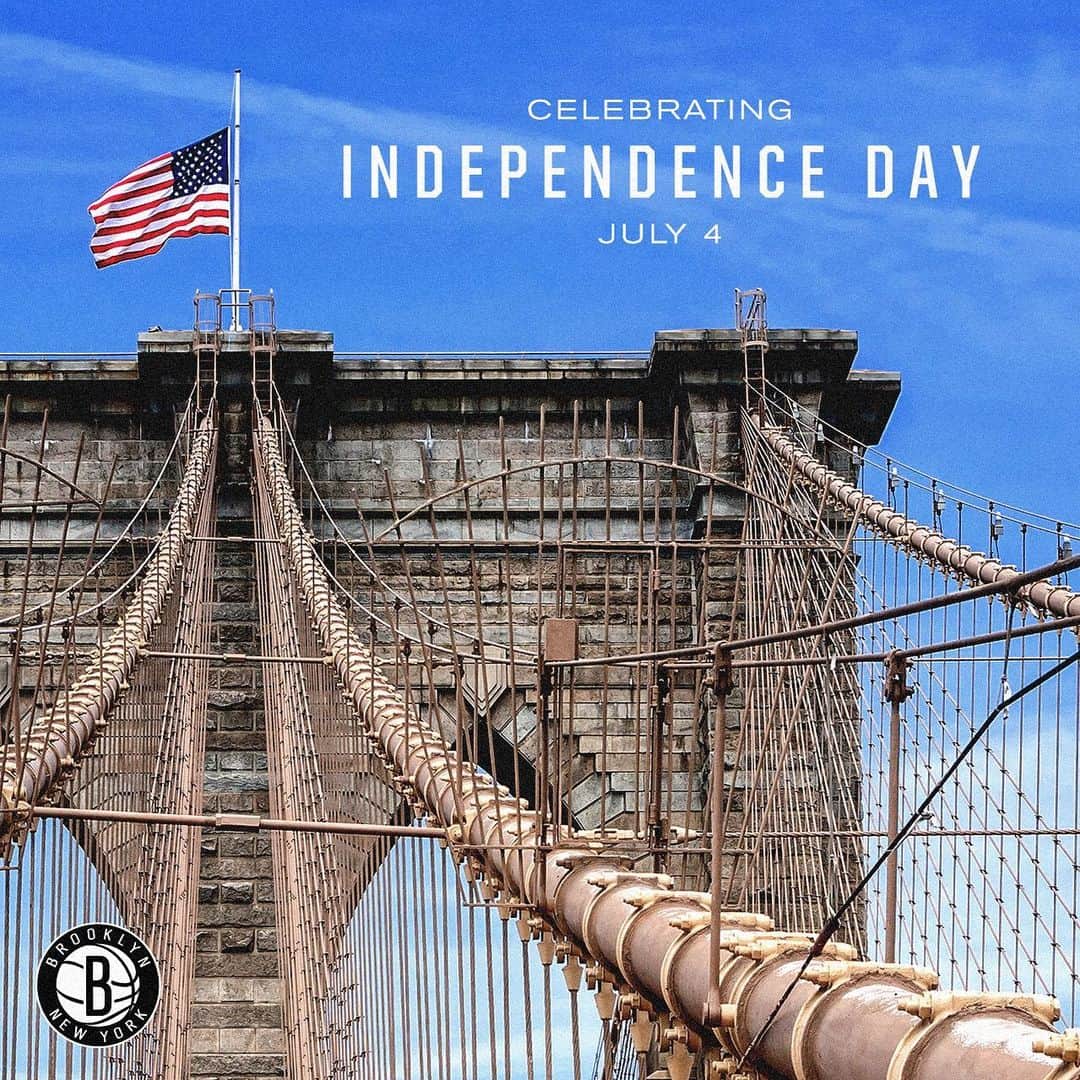Brooklyn Netsさんのインスタグラム写真 - (Brooklyn NetsInstagram)「Happy Independence Day, Nets fans! 🇺🇸」7月4日 22時57分 - brooklynnets