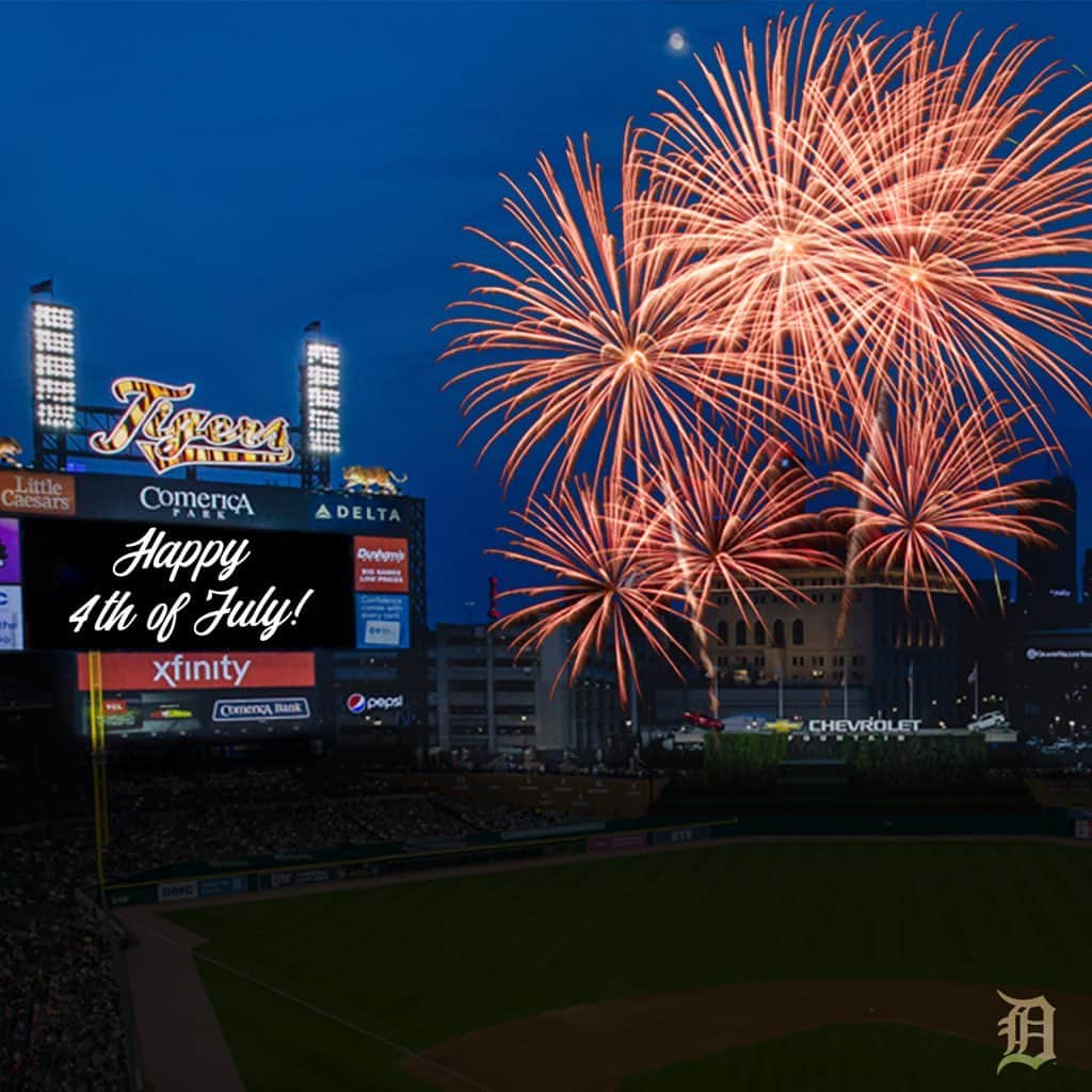 デトロイト・タイガースさんのインスタグラム写真 - (デトロイト・タイガースInstagram)「Happy #4thOfJuly, Tigers fans!」7月4日 23時57分 - tigers