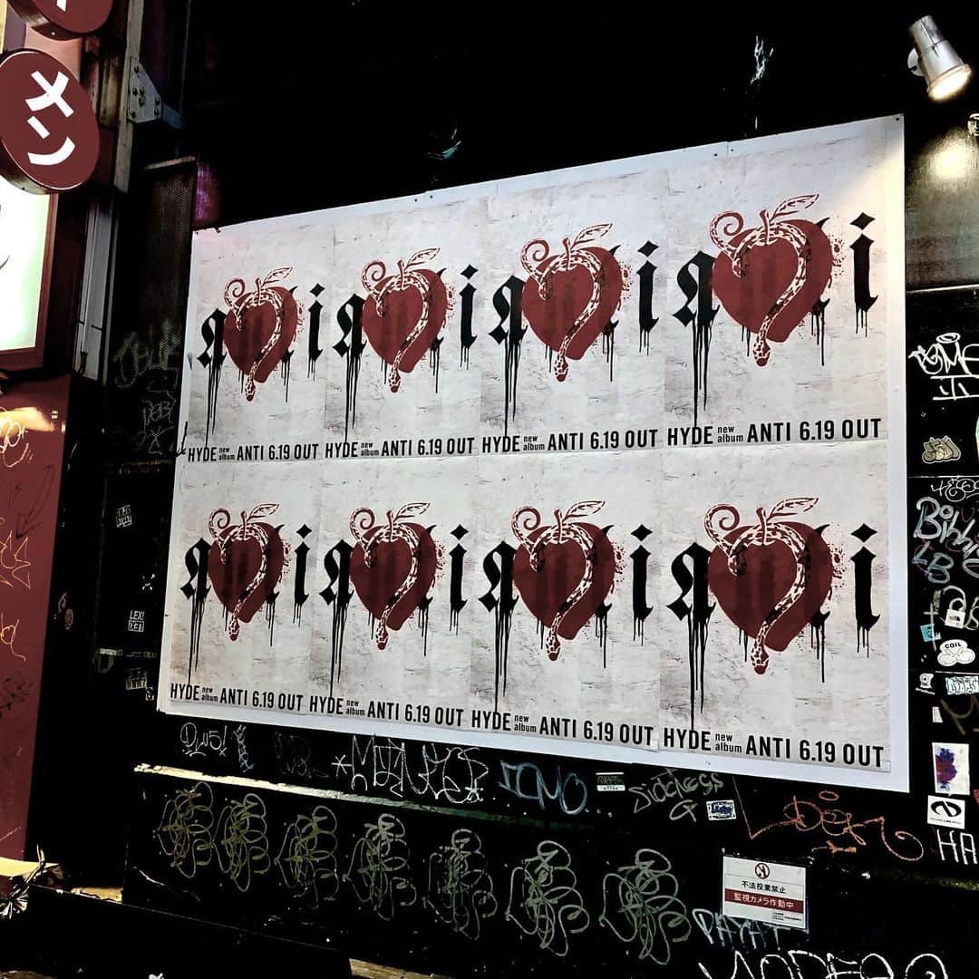 Hydeさんのインスタグラム写真 - (HydeInstagram)「#HydeTakingOverTokyo #ANTI #NeoTokyo #Tokyo #Shibuya」7月4日 17時21分 - hydeofficial
