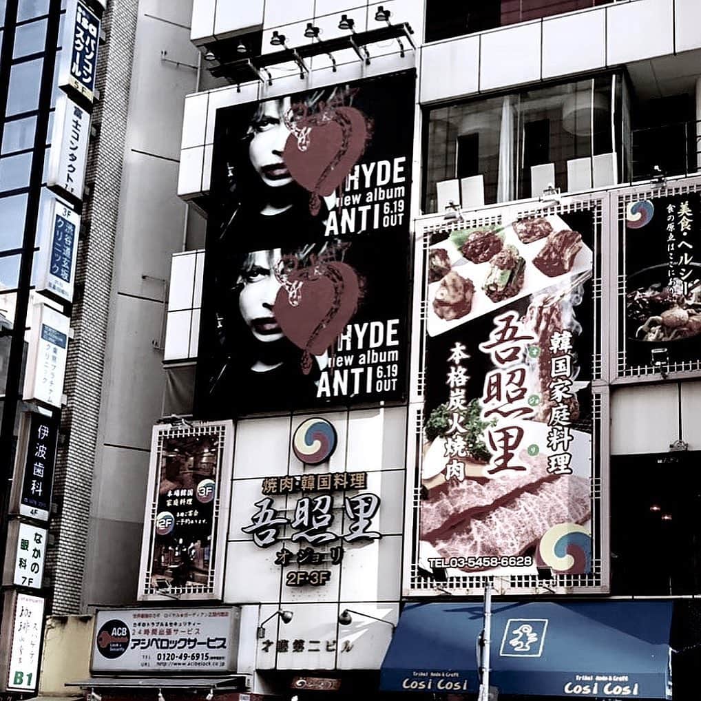 Hydeさんのインスタグラム写真 - (HydeInstagram)「#HydeTakingOverTokyo #ANTI #NeoTokyo #Tokyo #Shibuya」7月4日 17時21分 - hydeofficial