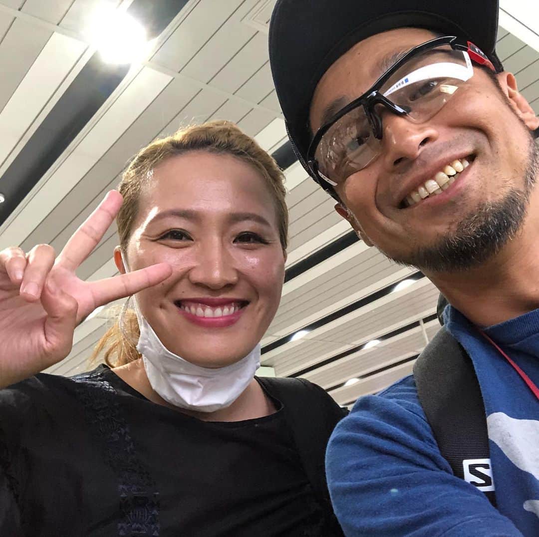 のインスタグラム：「#団長バッタリ丸山桂里奈ちゃん #団長安田 #安田大サーカス団長 #丸山桂里奈ちゃん朝も夜も逢うなんて #愛想がえーわー #ゲツキン前も後も丸山桂里奈ちゃん」