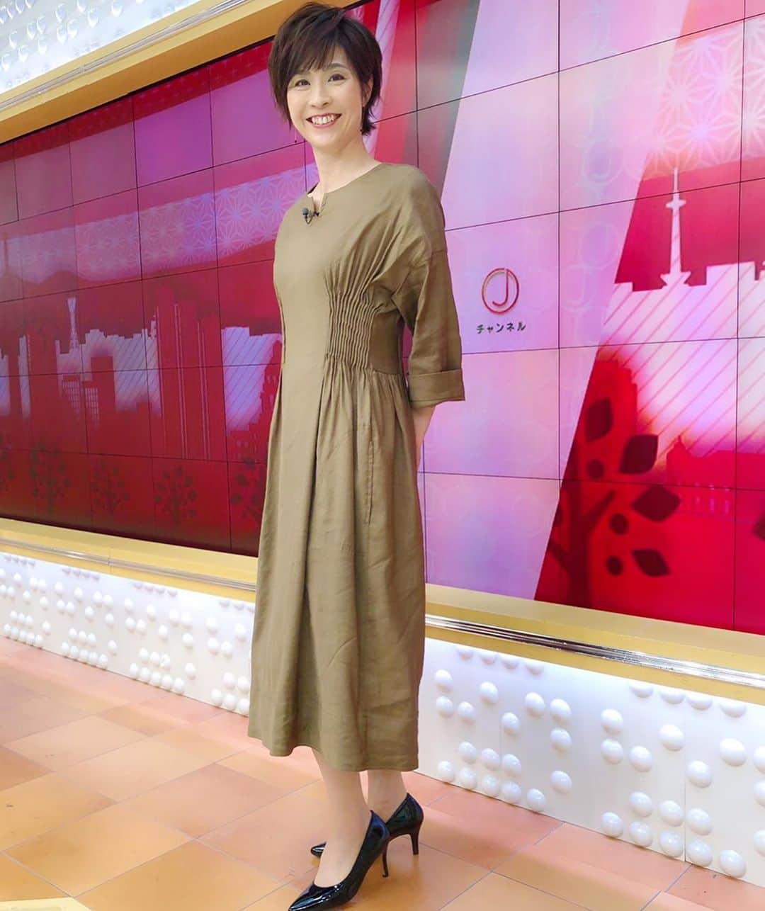 今村涼子さんのインスタグラム写真 - (今村涼子Instagram)「#衣装 ワンピース #Apaiserlame ピアス #anq#633天気#530 #スーパーjチャンネル」7月4日 20時56分 - ryoko.imamu