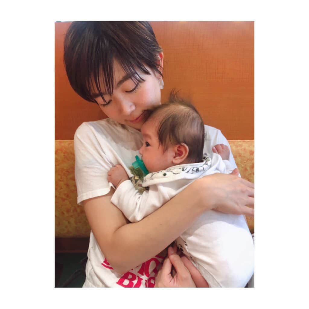 我妻三輪子さんのインスタグラム写真 - (我妻三輪子Instagram)「大好き×大好き #wagamiwaBABY」7月4日 22時22分 - wagamiwa