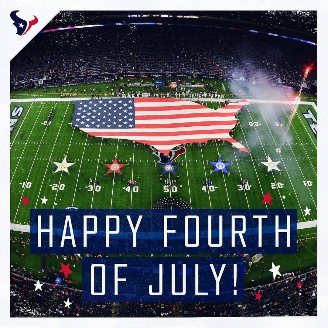 ヒューストン・テキサンズさんのインスタグラム写真 - (ヒューストン・テキサンズInstagram)「Wishing all #Texans fans a happy and safe #FourthofJuly! 🇺🇸」7月4日 22時46分 - houstontexans