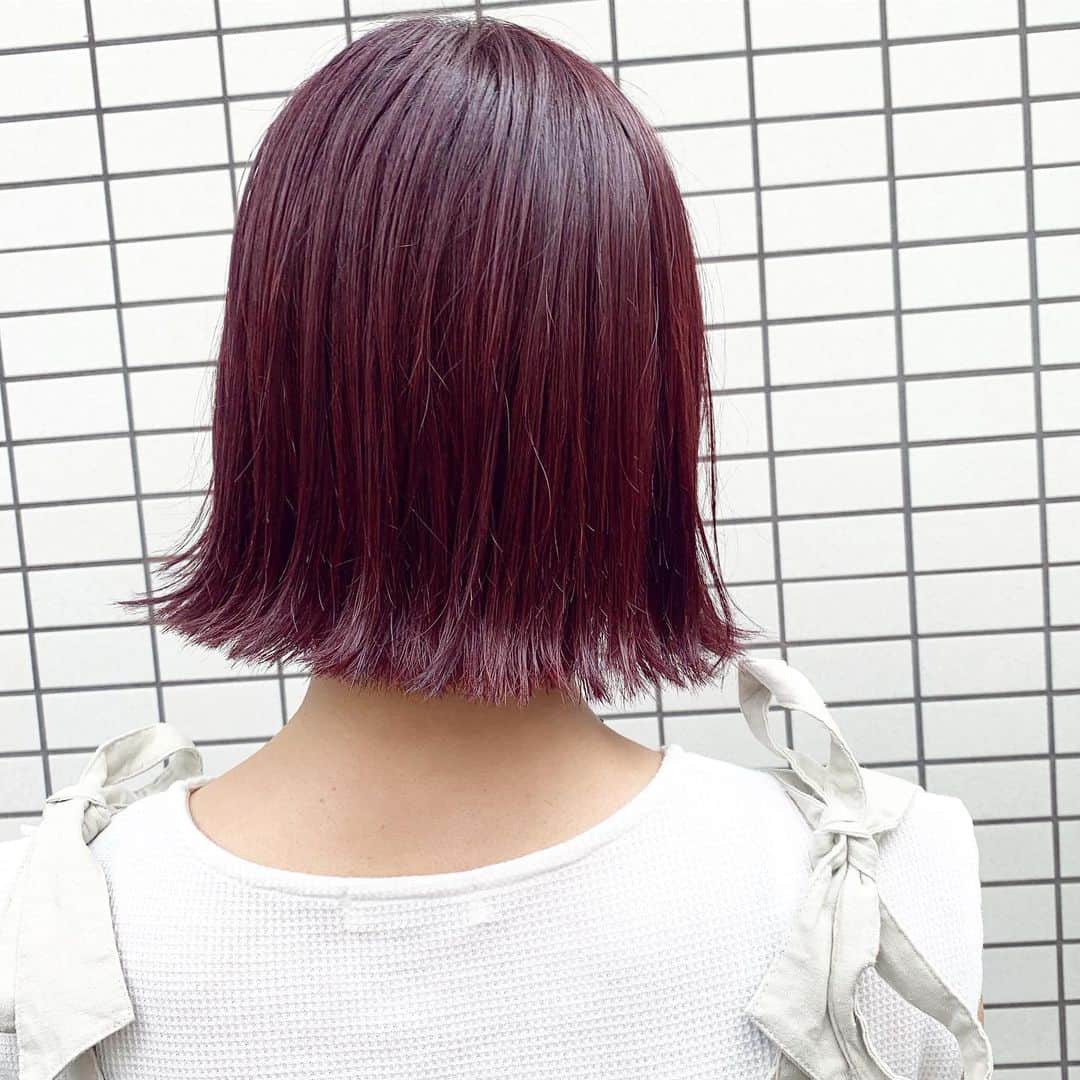 並木一樹さんのインスタグラム写真 - (並木一樹Instagram)「パツっとしたボブにワインレッド🍷🌿 ・ @b_e_n_a_92  ちゃんいつもありがと〜🕺✨ ・ スタイリングのコツなどもお気軽に相談してください🌿 ・ バッサリカットもお任せください✂︎ #hair#cut #bob#color #namikihair #short #ショートヘア #ベリーショート #ハンサムショート #パーマヘア#ショートパーマ#パーマショート#ダブルカラー #プラムレッド#ワインレッド」7月5日 9時27分 - casi_namiki