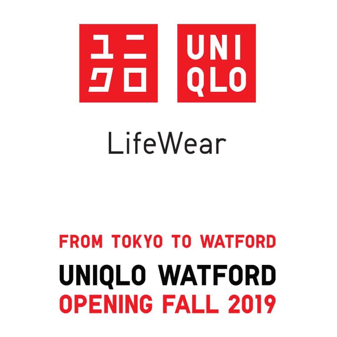 UNIQLO UKさんのインスタグラム写真 - (UNIQLO UKInstagram)「From Tokyo to Watford. UNIQLO Watford opening fall 2019.  #UNIQLO #LifeWear #UniqloLifeWear #Watford @intuwatford」7月5日 0時58分 - uniqlo_uk