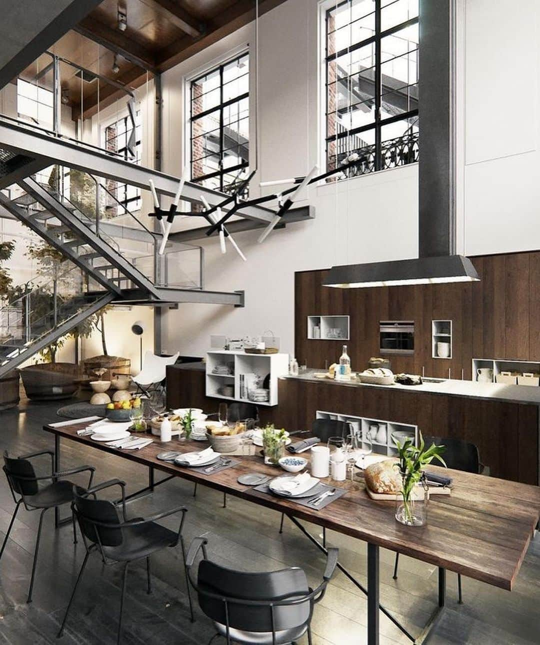 Inspirationさんのインスタグラム写真 - (InspirationInstagram)「Qual cozinha você prefere? Comente abaixo! _ 1. Industrial Kitchen designed by Caroline Kincheski.  2. GP45 Apartment designed by Ira Kulyk.  3. Bolton Residence designed by Naturehumaine.  4. Loft Studios designed by Andrew Sadokha.  5. Casa Cook designed by Mastrominas ARChitecture.」7月5日 0時53分 - decorcriative