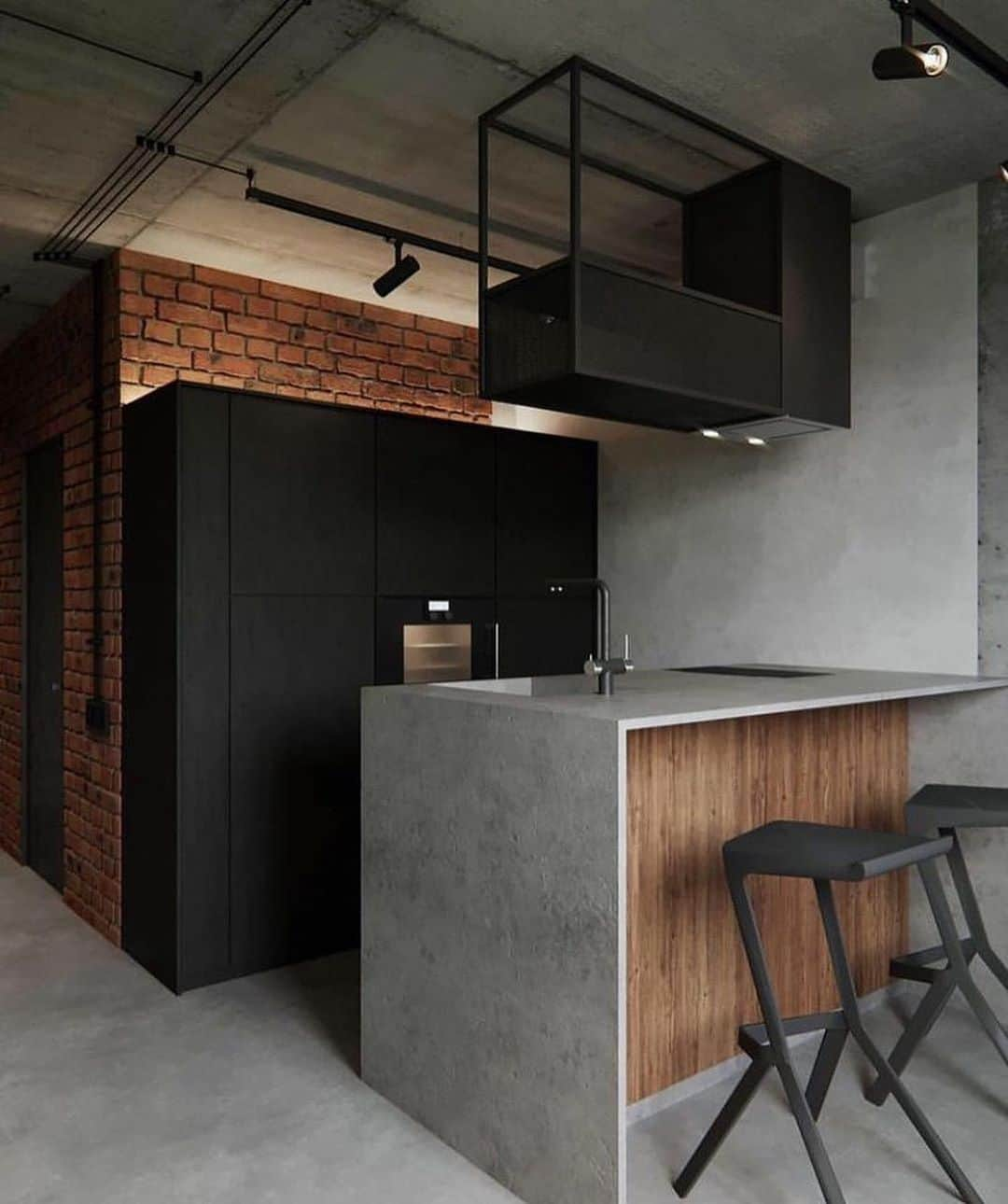 Inspirationさんのインスタグラム写真 - (InspirationInstagram)「Qual cozinha você prefere? Comente abaixo! _ 1. Industrial Kitchen designed by Caroline Kincheski.  2. GP45 Apartment designed by Ira Kulyk.  3. Bolton Residence designed by Naturehumaine.  4. Loft Studios designed by Andrew Sadokha.  5. Casa Cook designed by Mastrominas ARChitecture.」7月5日 0時53分 - decorcriative