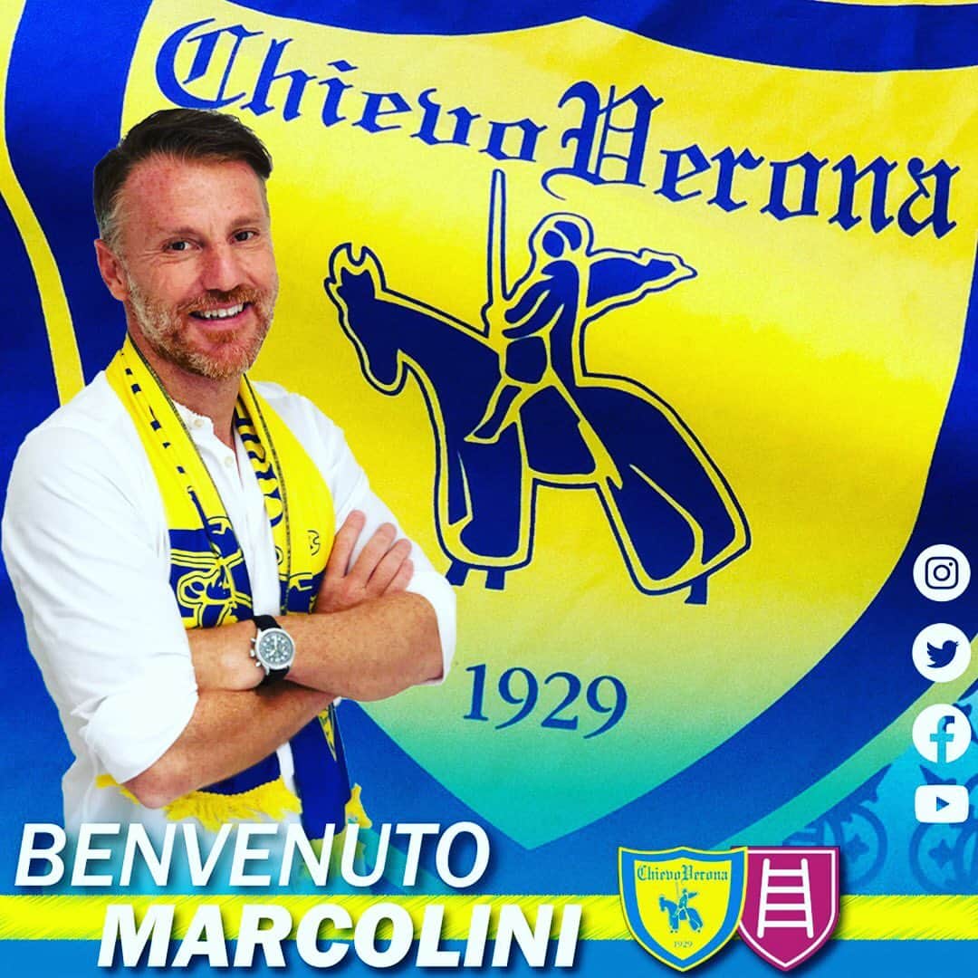 ACキエーヴォ・ヴェローナさんのインスタグラム写真 - (ACキエーヴォ・ヴェローナInstagram)「‼️✍️ Ufficiale: Michele #Marcolini è il nuovo allenatore dell'@acchievoverona!  Benvenuto Mister!!!! E ben tornato Michele 💛💙 👉 Link in bio ‼️✍️ Official: Michele Marcolini is the new ChievoVerona coach!  Welcome Mister!!! And welcome back Michele 💛💙 👉 Link in bio #chievo #chievoverona #calcio #coach #mister #gialloblù #forzachievo #welcomeback #home」7月5日 2時04分 - acchievoverona