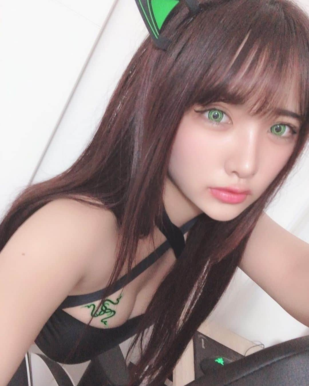 水沢柚乃さんのインスタグラム写真 - (水沢柚乃Instagram)「昨日載せたやつ #razer #game #cosplayer」7月5日 2時07分 - mizuyunosan_