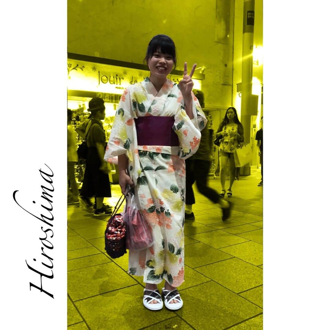 のインスタグラム：「Japanese girl meets @brunobordese . . @valentinaserra10 . . www.brunobordese.com . . . . . . #japanese #girl #kimono #hiroshima #japan #market #picoftheday #yellowfilter #trip #swag #transparencies #sandal #white #leather #flipflop #brunobordese #fashion #madeinitaly #special #luxury #shoeslover #italianshoes #igshoes #summershoes #color #meetings #outfit #streetwear」