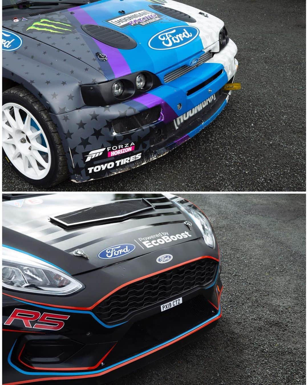 ケン・ブロックさんのインスタグラム写真 - (ケン・ブロックInstagram)「Here’s a gallery of comparative images to showcase the very, VERY different differences between my Ford Escort RS Cossie V2 and @MSportltd’s brand new Ford Fiesta R5. One is a bespoke, one-off remix of a classic '90s rally car, the other is a brand-new, available for purchase by anyone on planet earth, rally car with all-modern everything. Lucky me though, I get to test both back-to-back on this week’s episode on my YouTube channel! Link in my bio. #testdaysarethebestdays #FordFiestaR5 #BlockEscortCossieV2 #CossieWorldTour」7月5日 5時13分 - kblock43