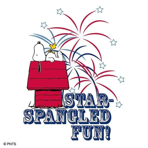 スヌーピーさんのインスタグラム写真 - (スヌーピーInstagram)「Star-spangled fun! 🎆」7月5日 5時27分 - snoopygrams