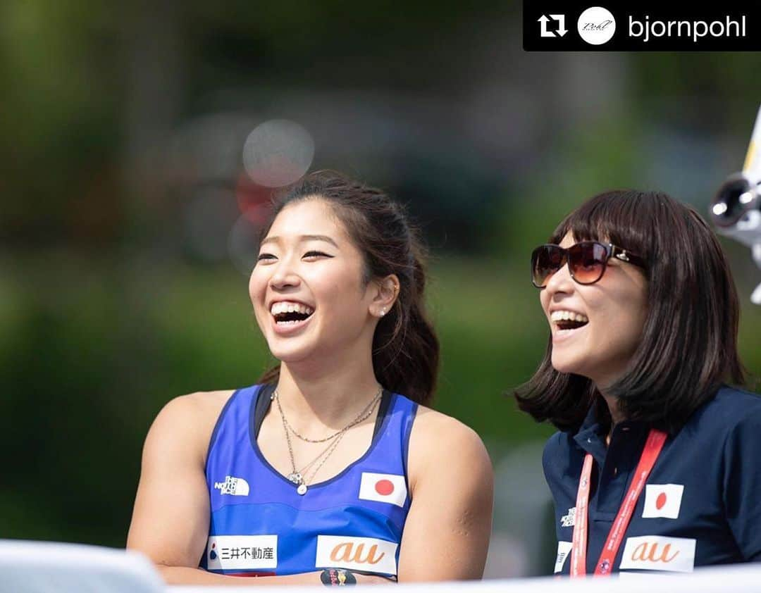 野中生萌さんのインスタグラム写真 - (野中生萌Instagram)「What?!?!!!😱🔥I got 14th place with 8.57 sec and so happy to be going into the final round!!😆✨🚀✨✨My very first Lead final was here last year...and this is my very first Speed final!! Villars, you never cease to amaze me😄😂❤️pic by @bjornpohl ———————————— 何に笑ってるのか分からないけど @yuca_tan ととりあえず楽しそうな写真！笑 ———————————— #adidas #RedBull #牛乳石鹸 #三井不動産 #XFLAG #tokyopowder #tagheuerjapan #DontCrackUnderPressure #climbing #bouldering #クライミング #ボルダリング @redbull @adidas @tagheuer @bpump_ogikubo @oikosjapan @tokyopowder @beatsbydre #villars #switzerland #スイス」7月5日 6時07分 - nonaka_miho