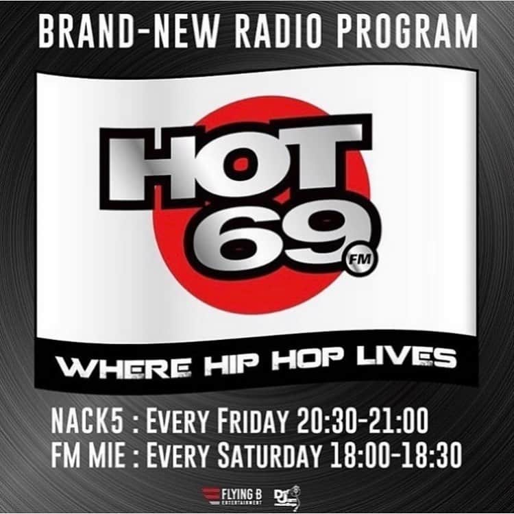 AK-69さんのインスタグラム写真 - (AK-69Instagram)「＜今夜はHOT69🔥＞ 📻冠番組「HOT69」が本日20:30よりNACK5でオンエア！ FM三重では明日の18:00から放送となります！ お聞き逃しなく！！ - 今夜も先週に引き続き、 ゲストはOZworld a.k.a R´kumaさんです‼️ 是非聴いてくださいね！ ■「HOT69」 NACK5：毎週金曜20:30 - 21:00 FM三重：毎週土曜18:00 - 18:30 ★ラジオアプリradikoでもお聞き頂けます！ - #ak69 #FlyingB #DefJamRecordings #DAWN #japan #hiphop #radio #HOT69 #nack5 #FM三重 #メモリード #memolead」7月5日 10時55分 - ak69_staff