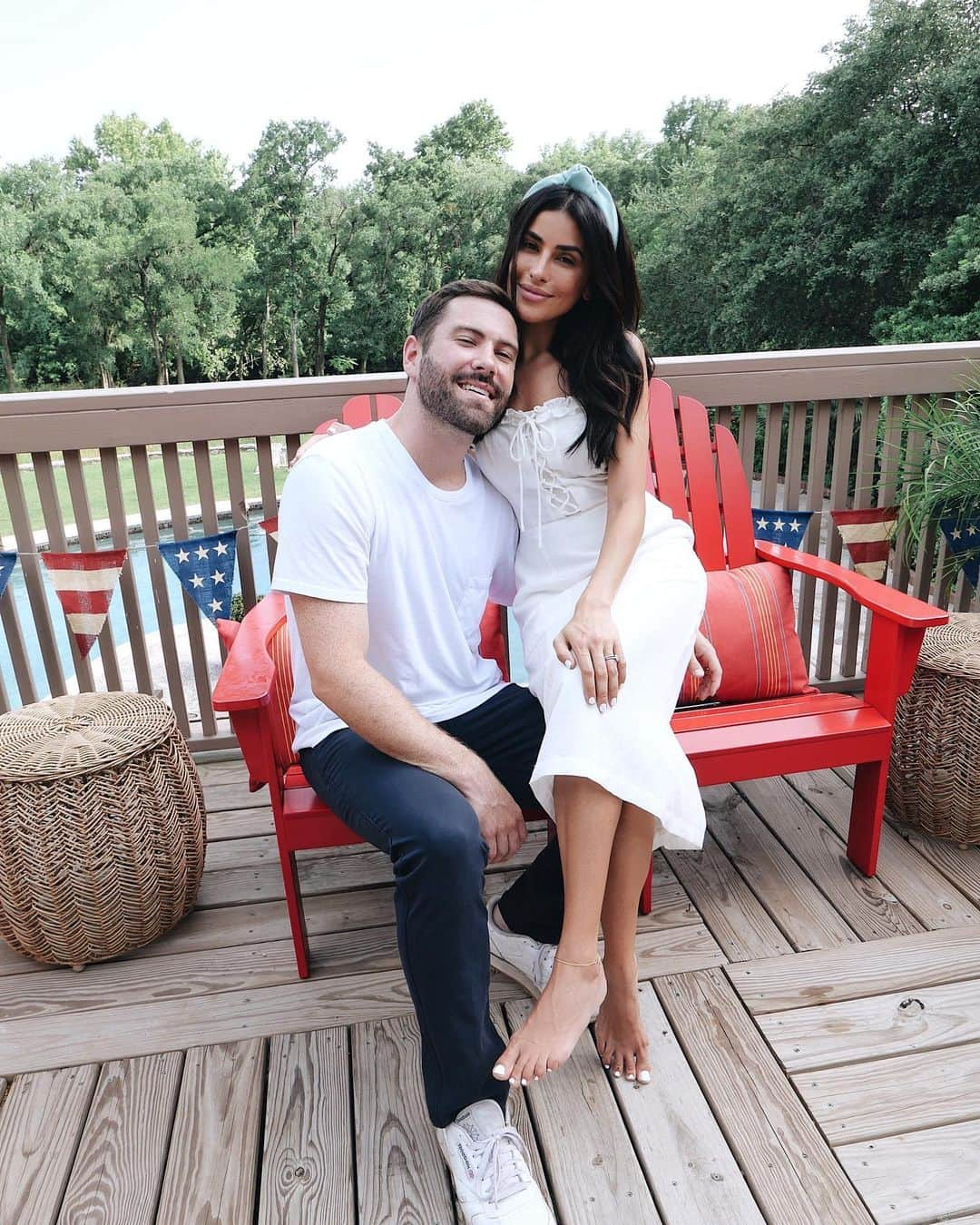 Sazan Hendrixさんのインスタグラム写真 - (Sazan HendrixInstagram)「Happy 4th of July from me and my boo! Had the most amazing day with our family and friends in Austin! 🇺🇸❤️ #4thofjuly #BBQ」7月5日 11時21分 - sazan