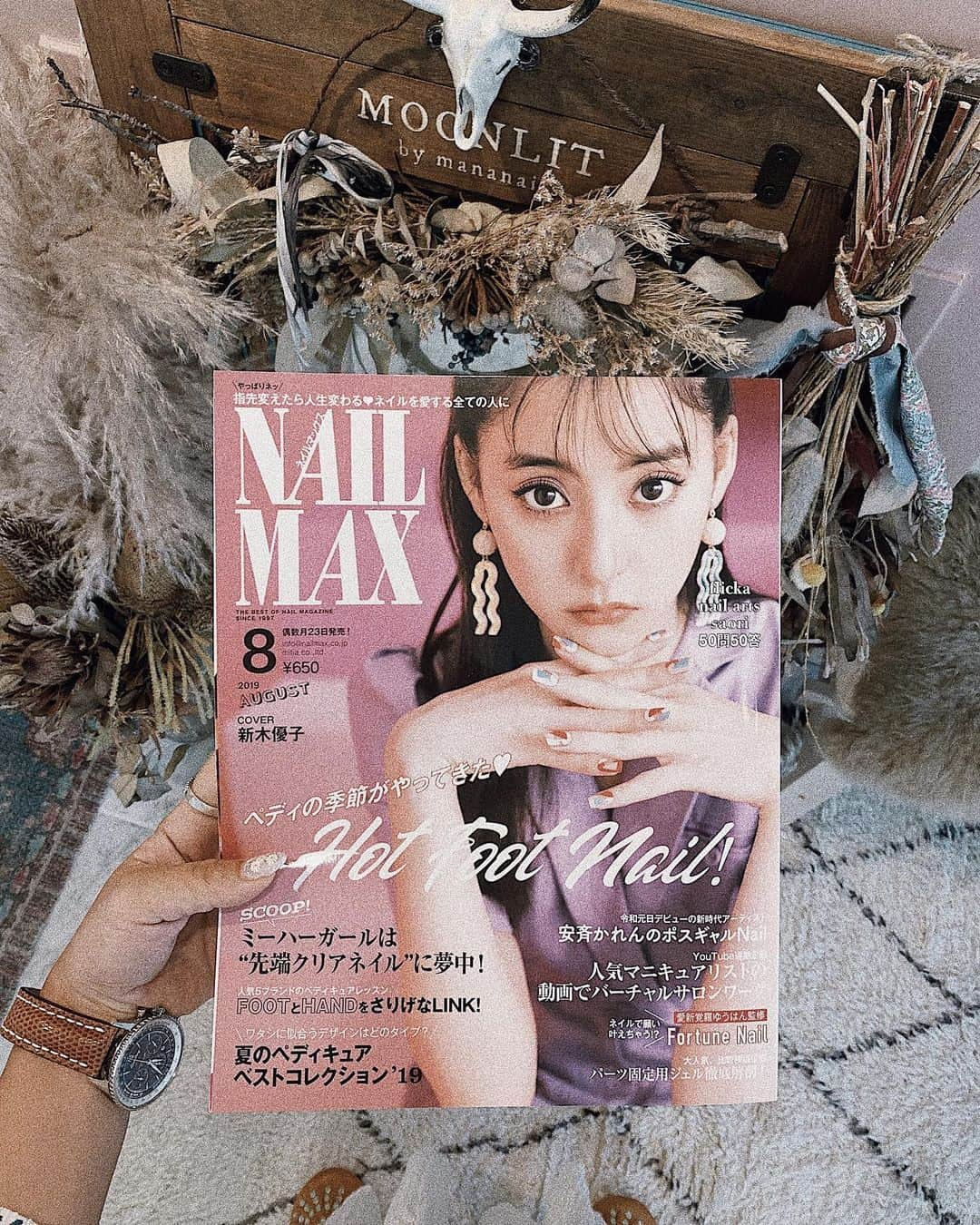 mananailsさんのインスタグラム写真 - (mananailsInstagram)「@nailmax_official 只今発売中のNAILMAX、ペディキュア特集で @moonlit_bymananails スタッフ全員の新作載ってます👣💕 CHECKしてね💗」7月5日 11時32分 - mananails