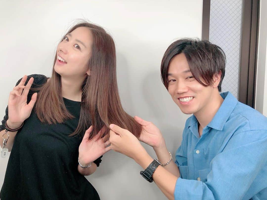 中田あすみさんのインスタグラム写真 - (中田あすみInstagram)「今月も菊地さんにお世話になりました(n´v｀n) 指通りが良過ぎます  #abbey #菊地さん #いつもありがとうございます #ドュルンドュルン #ヘアケアのCM絶賛お待ちしております」7月5日 11時38分 - asumi.nakada