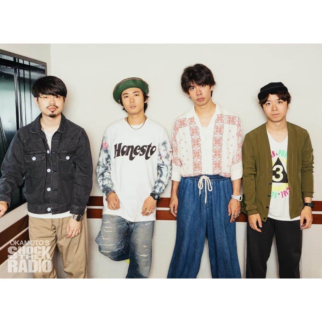 のインスタグラム：「【SHOCK THE RADIO 7/5】 今週のSHOCK THE RADIOは、OKAMOTO’Sが全員集合! 先日熱狂のうちに初の武道館公演を終え「OKAMOTO'S 10th ANNIVERSARY LIVE "LAST BOY”」を完遂させたメンバーが各地の思い出と共に今回のツアーを振り返っていきます! 番組後半ではみなさんから届いたツアーの感想を紹介！さらに、武道館当日のメンバーひとり1人の心境なども…！ #OKAMOTOS #オカモトショウ #ハマオカモト #オカモトレイジ #オカモトコウキ #g_shock #radio #shocktheradio #tokyofm」