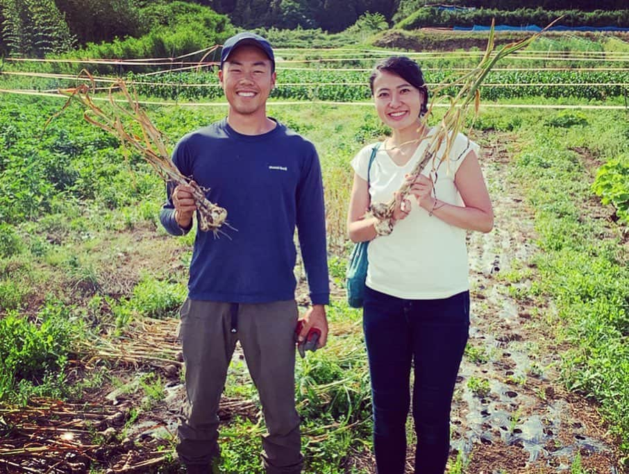 齊藤美絵さんのインスタグラム写真 - (齊藤美絵Instagram)「手にしたお野菜の生産者さんを知ってる安心感や喜び🍀  藤嶋さん、槌本さん、ハヤシさん、洲崎さん、山田さん。 小野さんのはこれからかなぁ。  あの人が育てたから、 あの畑で育ったから。  美味しいはもちろん、 ありがたさも何倍にも増幅。  いただきますと ごちそうさまを込めて🍀  今度は娘も連れて行きたい。 大事な人たちを連れて行きたい。いぇ、皆んな連れて行きたい。  桃源郷のような笑顔になる畑と生産者の皆さん。  繋げて下さった臼杵の安野さん @ug.poruto 、一彦さん、そして、麻衣子ちゃん @maikorophone に感謝です✨✨✨ #大分 #おおいた #Oita #臼杵 #ほんまもん野菜 #有機野菜 #未来の食卓 #ほんまもん農産物  #トキハ #トキハ地下2階 #大分上野マナビルプロジェクト #フードマエストロ #foodmaestro #ツタエルヒト。」7月5日 11時58分 - saitomie