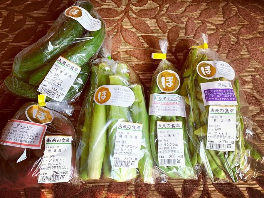 齊藤美絵さんのインスタグラム写真 - (齊藤美絵Instagram)「手にしたお野菜の生産者さんを知ってる安心感や喜び🍀  藤嶋さん、槌本さん、ハヤシさん、洲崎さん、山田さん。 小野さんのはこれからかなぁ。  あの人が育てたから、 あの畑で育ったから。  美味しいはもちろん、 ありがたさも何倍にも増幅。  いただきますと ごちそうさまを込めて🍀  今度は娘も連れて行きたい。 大事な人たちを連れて行きたい。いぇ、皆んな連れて行きたい。  桃源郷のような笑顔になる畑と生産者の皆さん。  繋げて下さった臼杵の安野さん @ug.poruto 、一彦さん、そして、麻衣子ちゃん @maikorophone に感謝です✨✨✨ #大分 #おおいた #Oita #臼杵 #ほんまもん野菜 #有機野菜 #未来の食卓 #ほんまもん農産物  #トキハ #トキハ地下2階 #大分上野マナビルプロジェクト #フードマエストロ #foodmaestro #ツタエルヒト。」7月5日 11時58分 - saitomie