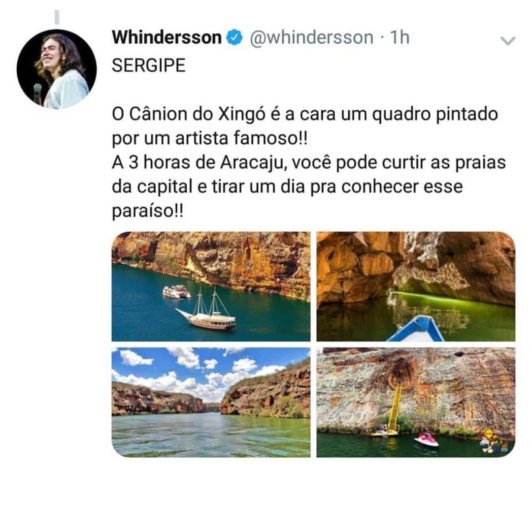 Whindersson Nunesさんのインスタグラム写真 - (Whindersson NunesInstagram)「Marque um amigo que embarcaria numa trip dessa contigo pra conhecer o Nordeste! Comenta aqui de que lugar você é!! 🏝⛰ Twitter: @ whindersson」7月5日 12時12分 - whinderssonnunes