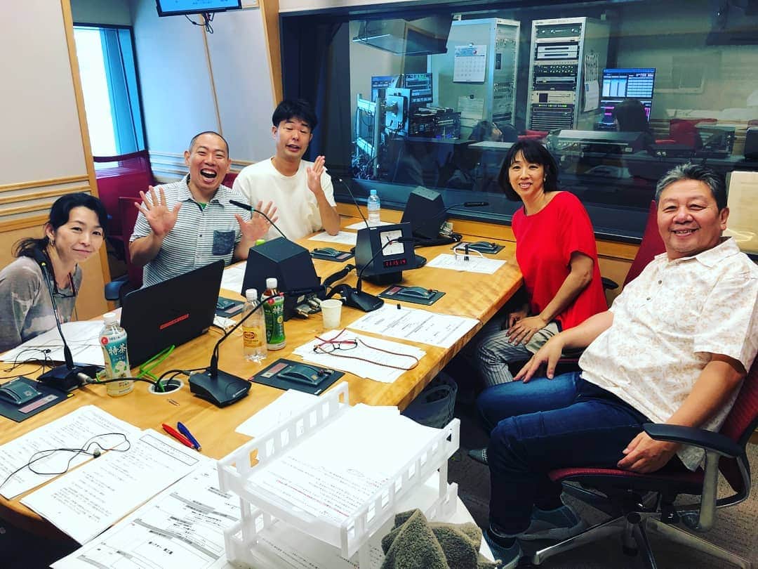のインスタグラム：「今日は朝から文化放送『くにまるジャパン極』にラジオ出演させてもらいました♪水谷加奈さん、野村邦丸さん、小谷実可子さん。楽しくお喋りなのです♪あっと言う間の二時間でした(^^ゞ  #文化放送 #くにまるジャパン極 #ラジオ #レギュラー #あるある探検隊 #水谷加奈 さん#野村邦丸 さん#小谷実可子 さん #生放送」