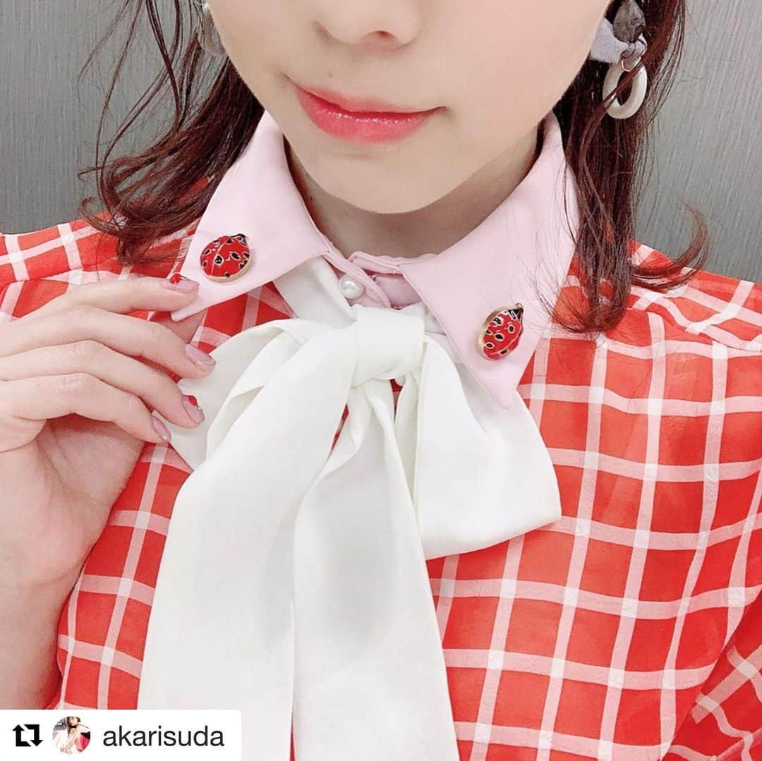 柏木作夢さんのインスタグラム写真 - (柏木作夢Instagram)「My styling work for @akarisuda 🐞  #Repost @akarisuda ・・・ 6月30日(日) 襟にてんとう虫住んでてキュンキュンした🐞  #abematv #熱闘mリーグ #麻雀  #衣装 #ワンピース #須田亜香里 #ske48 #onepiece #wear #styling #idol #orange #check #ladybird #てんとう虫  #fashion #coordinate #vivid #pop」7月5日 13時57分 - samukashiwagi