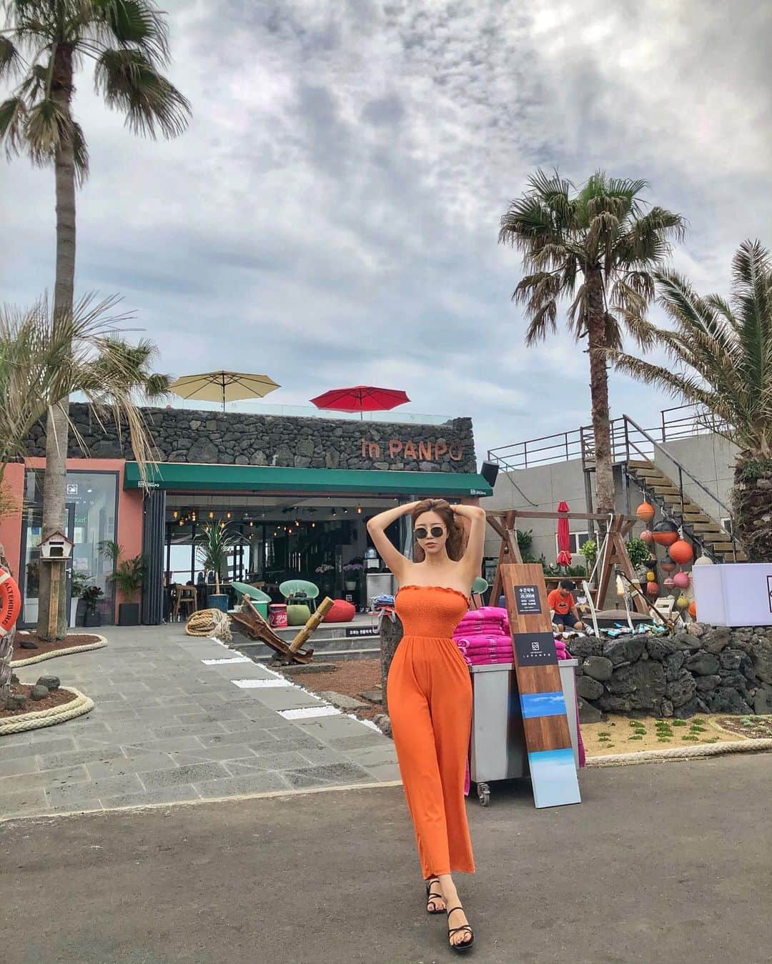 Choi Somiさんのインスタグラム写真 - (Choi SomiInstagram)「⠀⠀⠀⠀⠀ #글랜더 #glander  거의 뭐 제주 감귤아가씨🧡」7月5日 15時42分 - cxxsomi