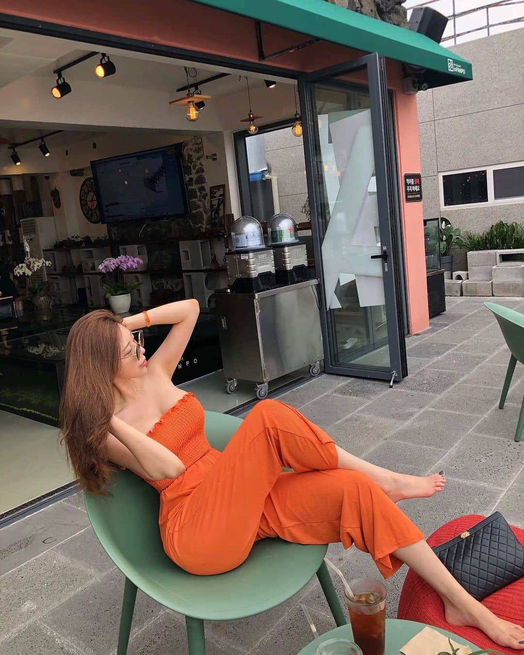 Choi Somiさんのインスタグラム写真 - (Choi SomiInstagram)「⠀⠀⠀⠀⠀ #글랜더 #glander  거의 뭐 제주 감귤아가씨🧡」7月5日 15時42分 - cxxsomi