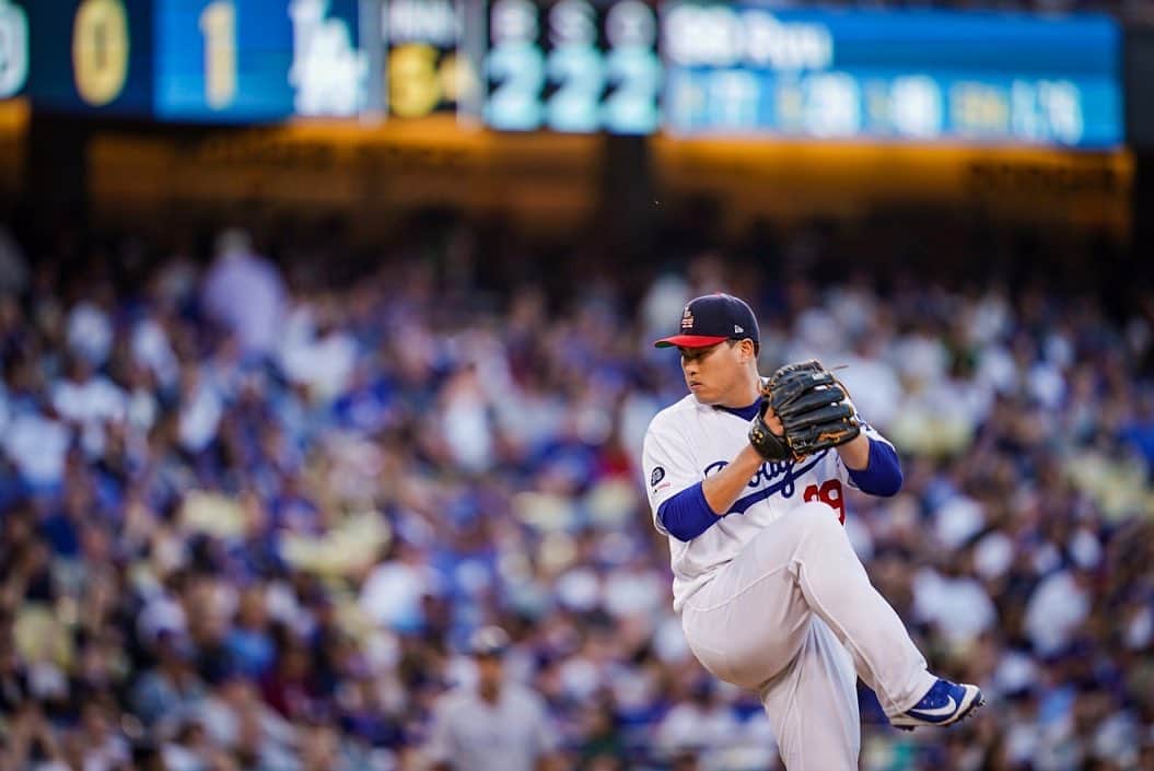 柳賢振のインスタグラム：「Keep going~~#dodgers」