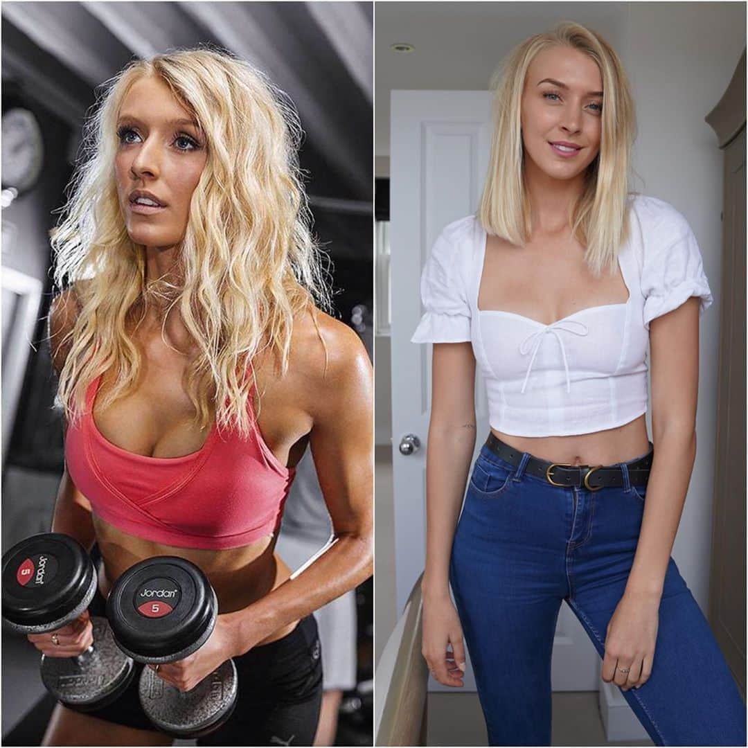 Zanna Van Dijkさんのインスタグラム写真 - (Zanna Van DijkInstagram)「That 7 year glow up 😂💅🏼 Fun Fact: I used to be called Blonde Health and was into body building. Leave a comment if you’ve been following since the beginning! 💪🏼 On a serious note, here’s a few things this photo demonstrates: 1️⃣ I’ve always had a privileged, long (6’2) & slim body. I’ve never been on a weight loss journey. 2️⃣ That being said, even though I have always been a size 8-10 my perception of my body has shifted dramatically over the past 8/9 years. I had times where I thought I was too flabby, too skinny or not muscly enough. Everyone can be critical of their bodies. 3️⃣ I’ve gone from a regimented, chicken eating, macro-counting, weight lifting body builder who deadlifts 100kg to a plant based gal who eats and trains flexibly. Neither of these techniques is superior to the other. Our approaches to fitness can evolve and change, that’s normal. 4️⃣ Don’t compare your chapter 1 to someone else’s chapter 20. I’ve been on a rollercoaster journey over 8/9 years since I first started training. It took time to find a method which felt right for me and it took time to feel comfortable in my skin. Finding movement and nutrition which works for you is a constant evolution, and I’m sure my personal approach will continue to change as I grow and develop as a person ❤️ #theglowup」7月5日 16時21分 - zannavandijk