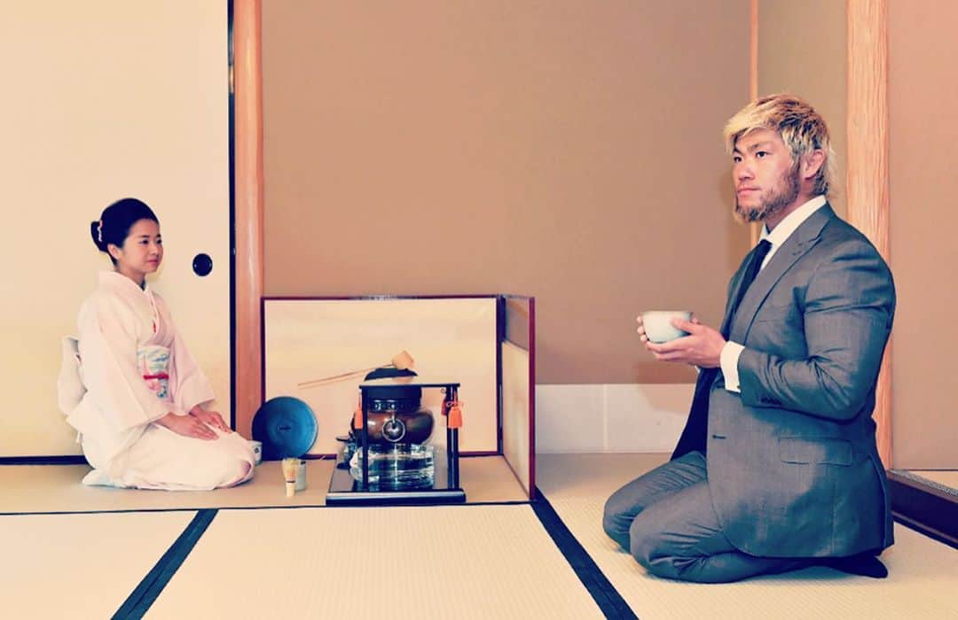 真田聖也さんのインスタグラム写真 - (真田聖也Instagram)「Tea ceremony.  Photo by 東スポ」7月5日 16時34分 - seiya_sanada