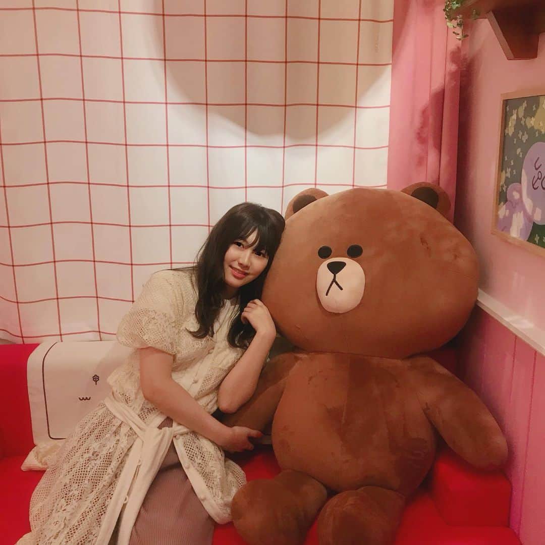 のインスタグラム：「. 韓国の載せ忘れ🇰🇷 . LINEとコラボしているとにかく可愛いホテルに泊まりました、 可愛すぎて寝るのが勿体なかった🤦‍♀️🤦‍♀️ . .」