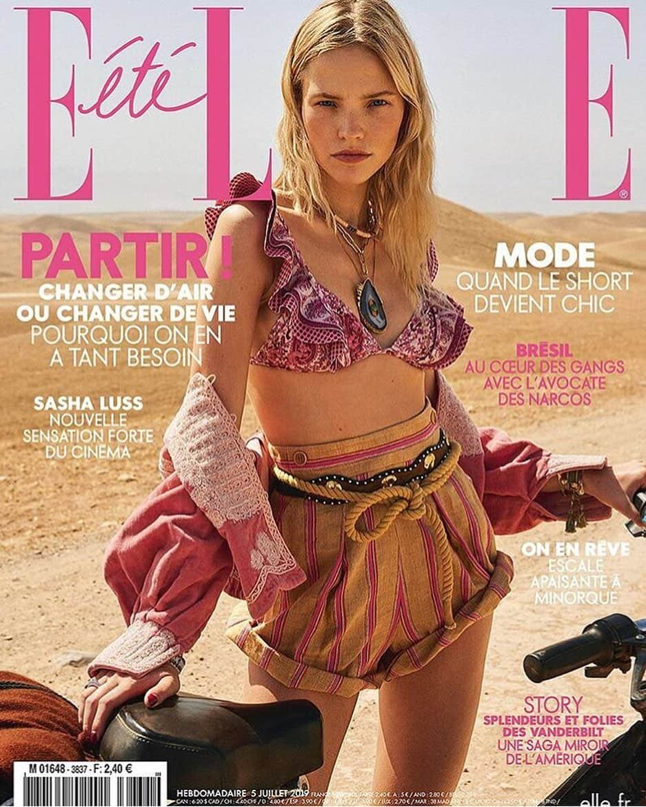 IMG Modelsさんのインスタグラム写真 - (IMG ModelsInstagram)「Femme Fatale. 👄 #SashaLuss (@sashaluss) covers the new @ellefr. #📷 @tung_walsh #👗 @hortensemanga #👸🏼 #IMGstars」7月6日 3時43分 - imgmodels