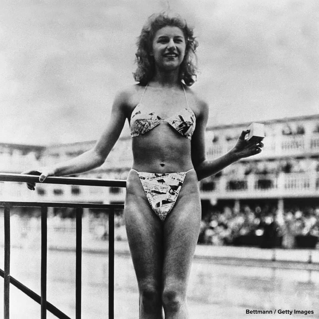ABC Newsさんのインスタグラム写真 - (ABC NewsInstagram)「TODAY IN HISTORY: On this day in 1946, the first bikini, created by Louis Reard, was modeled by Micheline Bernardini during a poolside fashion show in Paris. #onthisday #history #bikini #swimwear #fashion」7月5日 19時45分 - abcnews