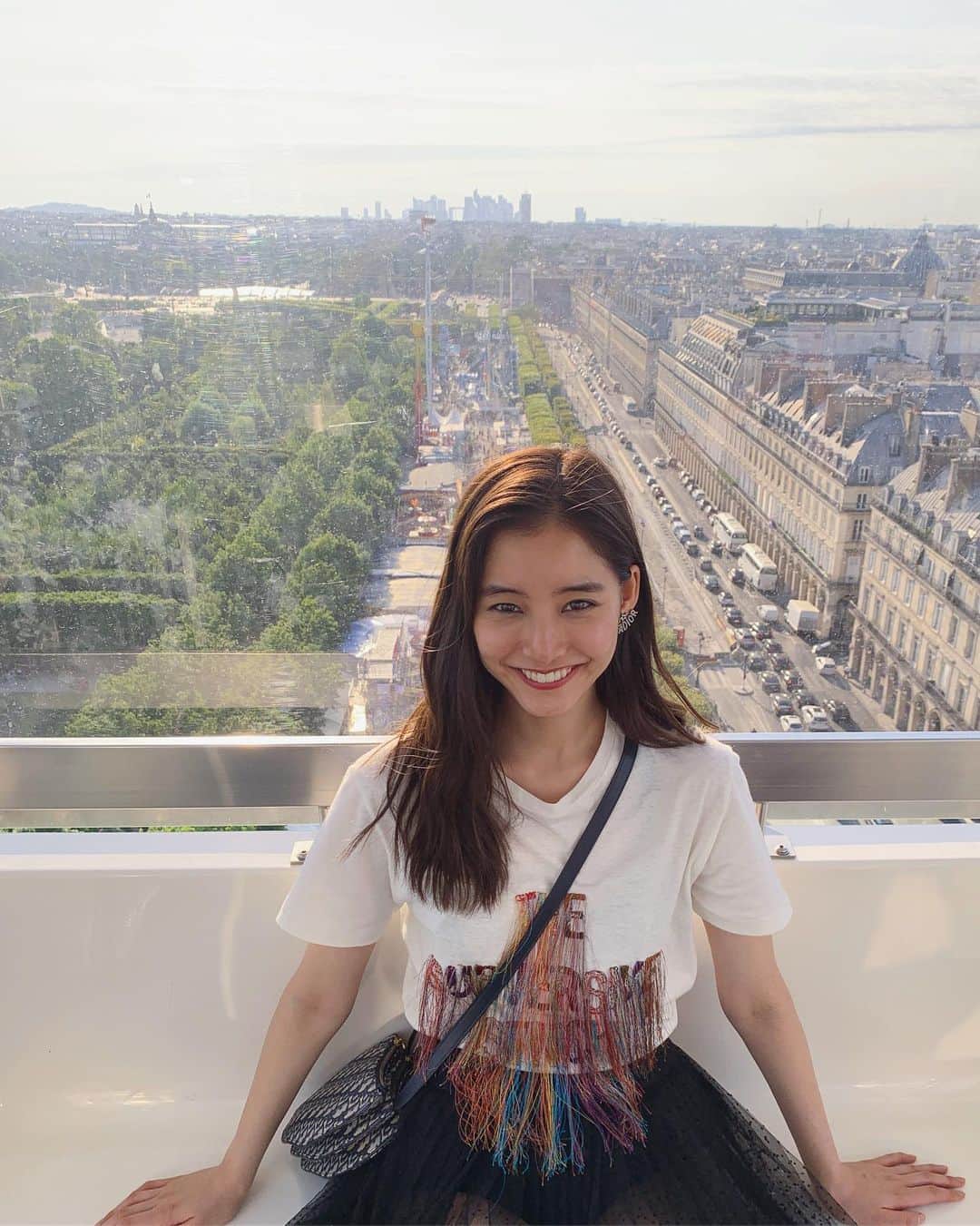 新木優子さんのインスタグラム写真 - (新木優子Instagram)「パリ市内を一望できる観覧車はスリルもありつつ、、いろんな景色が見られて楽しかった☺️ #DiorCouture #MariaGraziaChiuri」7月5日 19時52分 - yuuuuukko_