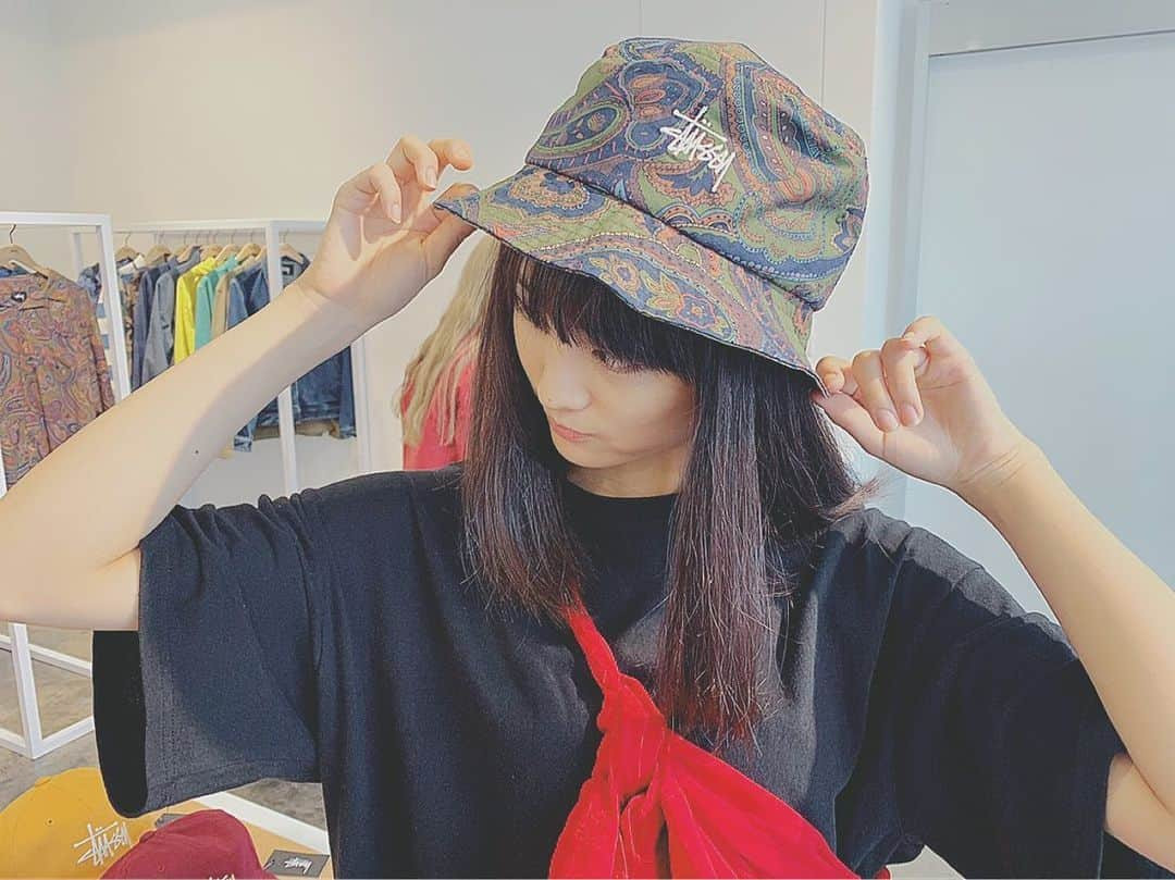 大友花恋さんのインスタグラム写真 - (大友花恋Instagram)「キャンプハット、デビューです☺︎ @stussy」7月5日 20時02分 - karen_otomo