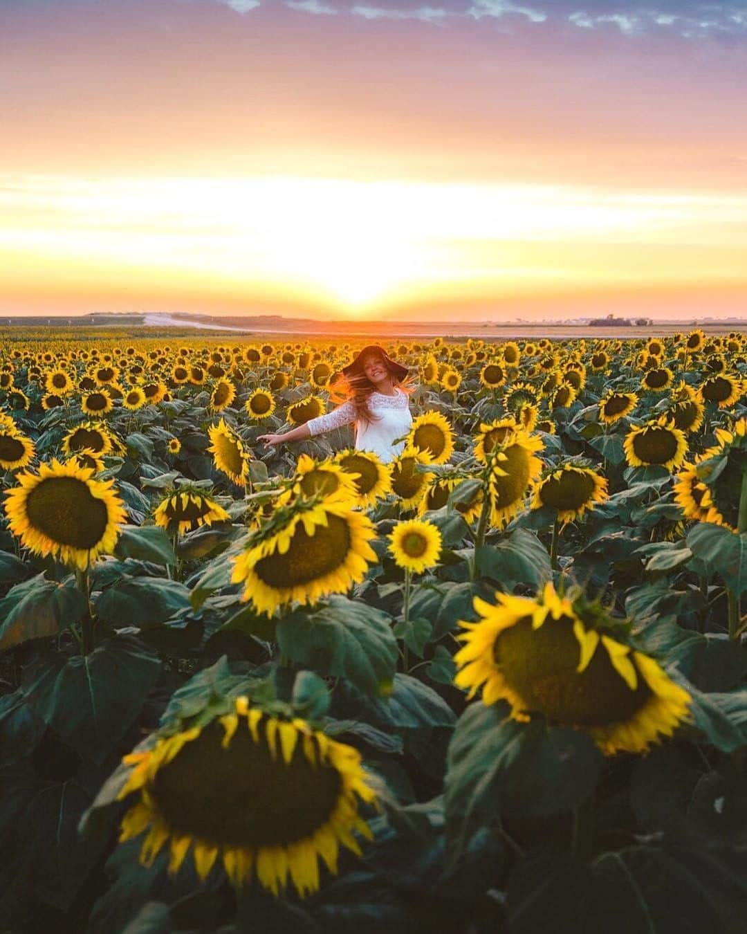 Visit The USAさんのインスタグラム写真 - (Visit The USAInstagram)「This magical sunflower field stretches as far as the eye can see, and brings us all sorts of joyful vibes! 🌞🌻 📷: @j_kreiss #VisitTheUSA」7月5日 22時00分 - visittheusa