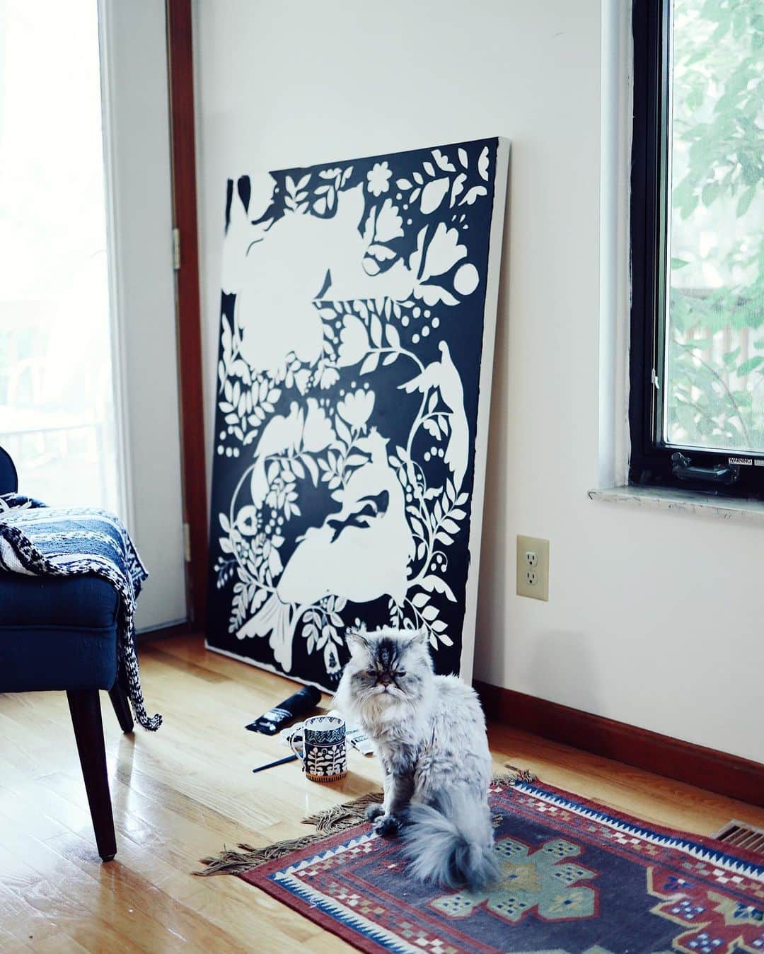 Dinara Mirtalipovaのインスタグラム：「#matildamycat」