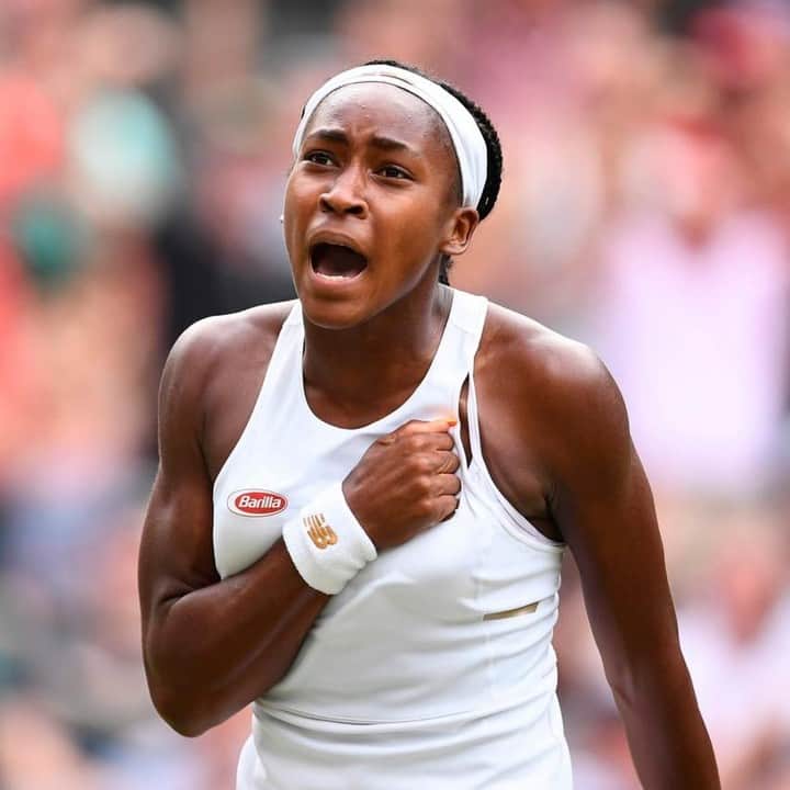 NBC Newsさんのインスタグラム写真 - (NBC NewsInstagram)「15-year-old #CocoGauff, who upset #VenusWilliams earlier this week, has won again at #Wimbledon, advancing to the 4th round. Click the link in our bio for more.⁠ .⁠ 📷 Daniel Leal-Olivas / @afpphoto⁠」7月6日 4時28分 - nbcnews