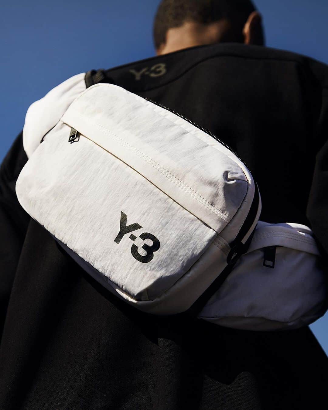 ワイスリーのインスタグラム：「Y-3 Sling Bag. Y-3 Fall Winter 2019. --- #adidas #Y3 #YohjiYamamoto Discover the collection at Y-3.com」