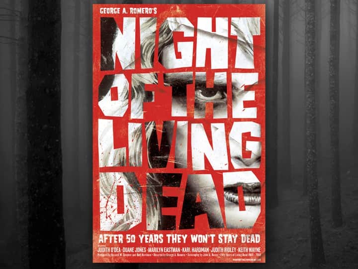 Dribbbleさんのインスタグラム写真 - (DribbbleInstagram)「Always making rad work. Night Of The Living Dead 50th anniversary poster by @flyingfishstudiola ⠀ ⠀ #dribbble #dribbblers #design #illustration #lettering」7月5日 23時05分 - dribbble