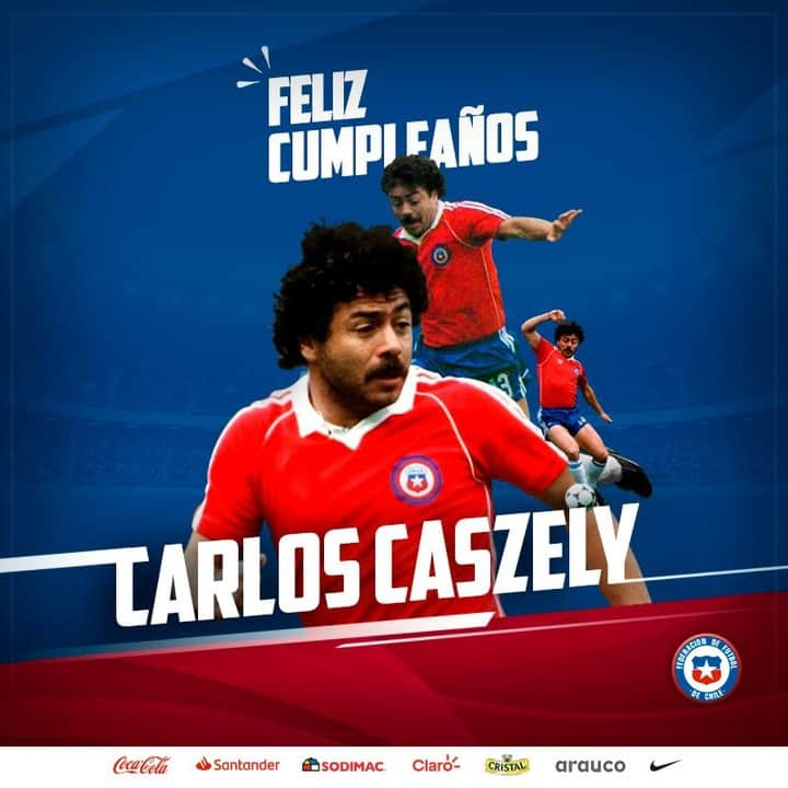 サッカーチリ代表チームさんのインスタグラム写真 - (サッカーチリ代表チームInstagram)「🎂 Hoy saludamos al histórico Carlos Caszely en el día de su cumpleaños 🏆 Jugó dos Mundiales por #LaRoja ⚽ Marcó 29 goles con 🇨🇱 🎉 ¡Muchas felicidades!」7月6日 0時47分 - laroja