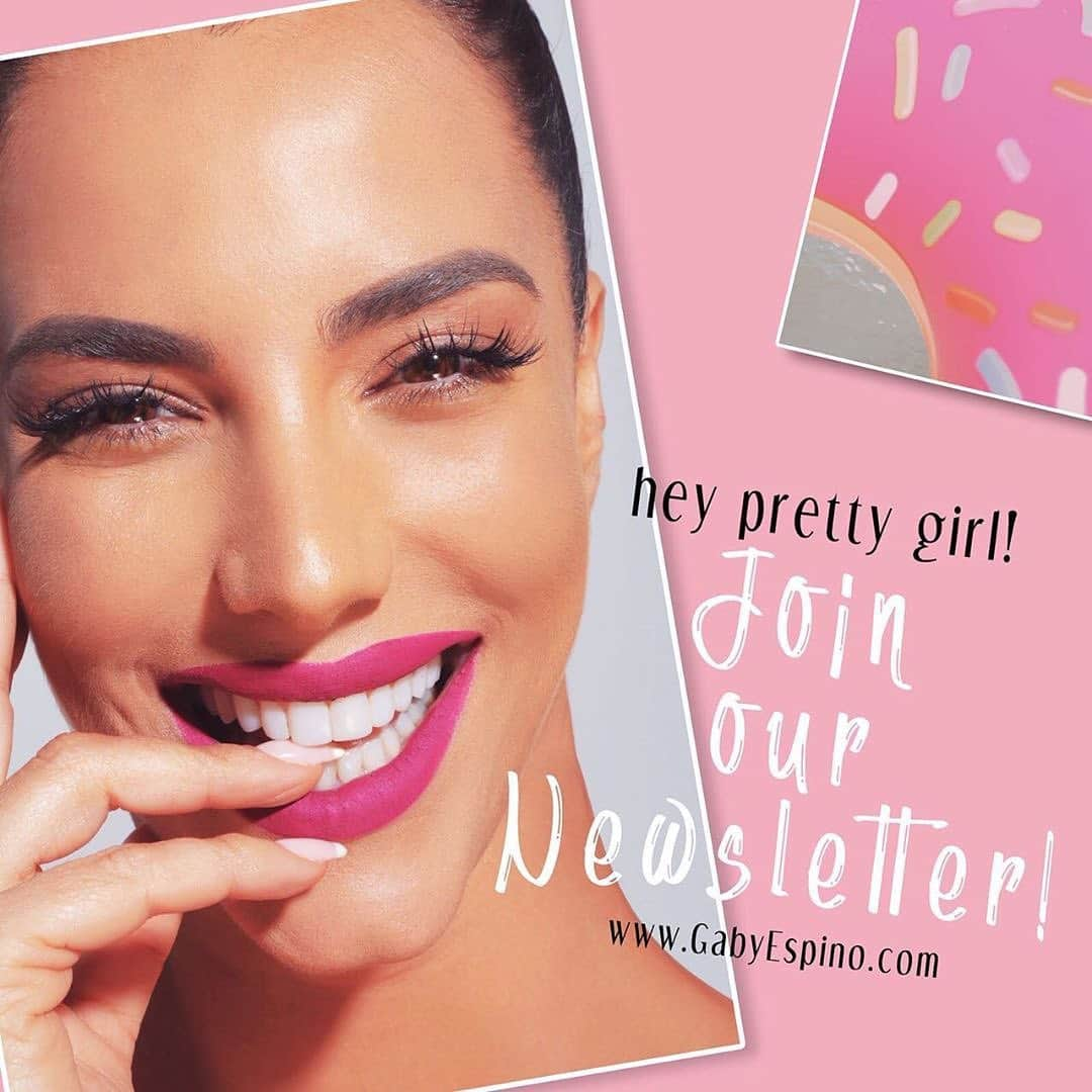 Gaby Espinoさんのインスタグラム写真 - (Gaby EspinoInstagram)「Our #Newsletter is getting pump and we want to share it with you! Best Seller products, beauty tips, Gaby's secrets, and awesome discounts. 🙌🏻 Joint now at GabyEspino.com and let us know what you want in your inbox?  Nuestro #Newsletter se pone aún mejor y queremos compartirlo contigo. Nuestros #BestSellers, consejos de belleza, los secretos de Gaby, y promociones. Únete en GabyEspino.com y cuéntanos qué te gustaría recibir? 🥰  #SummerTravelMadness #Lipsticks #GabyEspinoLipsticks #VelvetMatte #SummerLips @gabyespinostore」7月6日 1時29分 - gabyespino