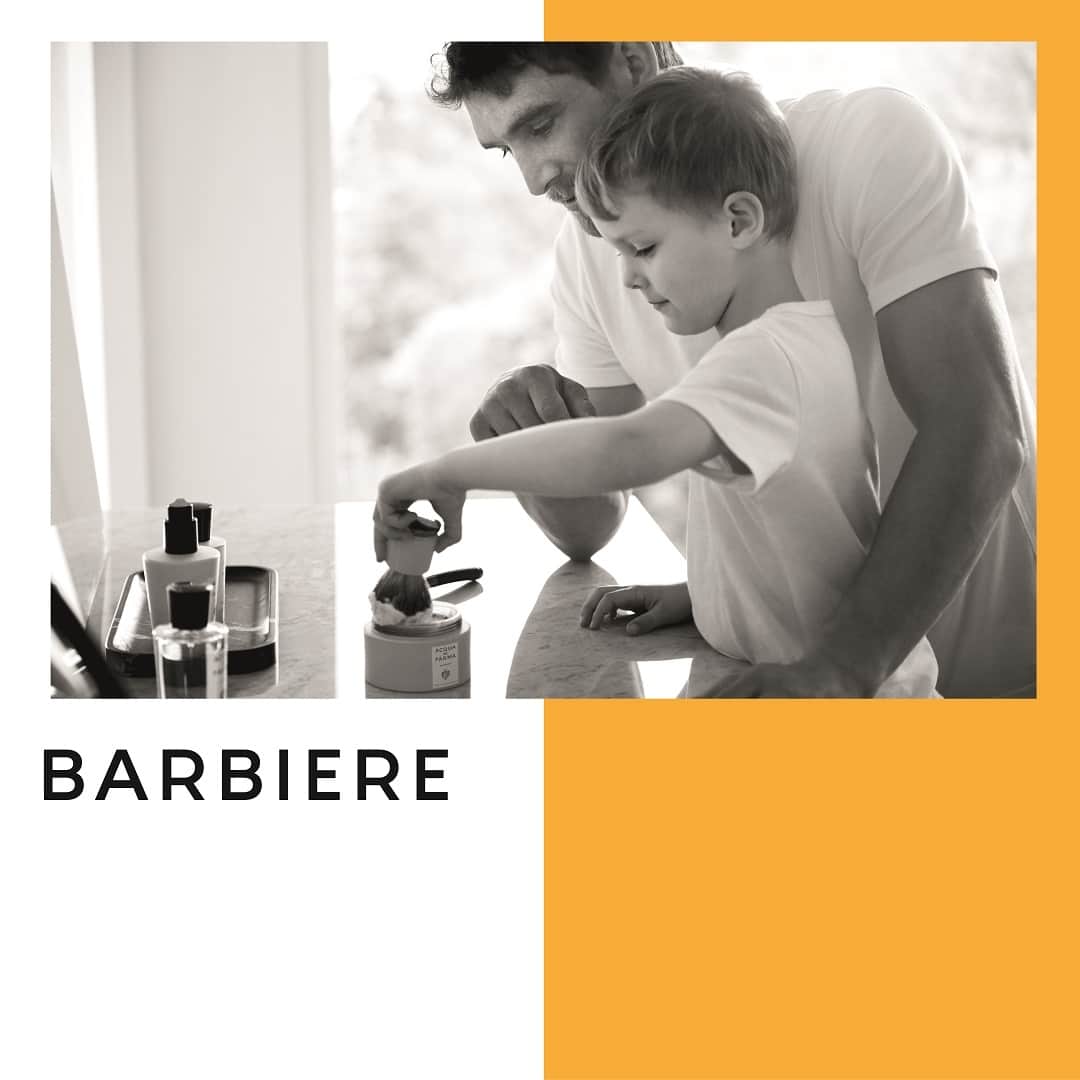 アクアディパルマさんのインスタグラム写真 - (アクアディパルマInstagram)「Unique moments between father and son💛 . . #acquadiparma #barbiere #italianstyle #menstyle #shaving #grooming #fatherandson #tradition #madeinitaly」7月6日 2時01分 - acquadiparma