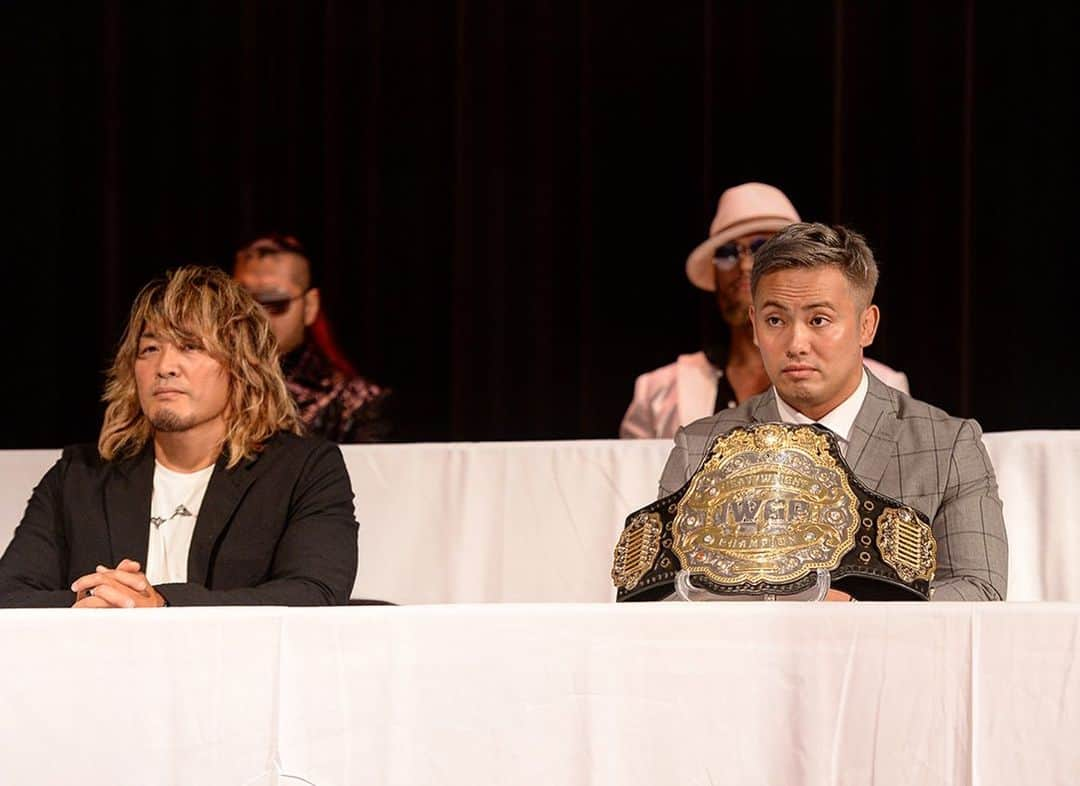 新日本プロレスさんのインスタグラム写真 - (新日本プロレスInstagram)「#G129 in Dallas!! #PressConference 🦁🏆 #新日本プロレス #プロレス」7月6日 5時47分 - njpw1972