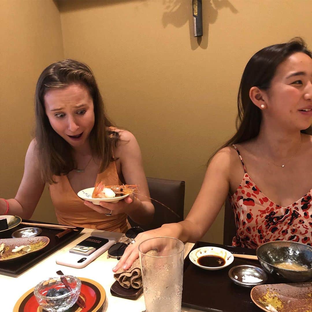 安田秀一さんのインスタグラム写真 - (安田秀一Instagram)「外連味のないリアルな  OMG！  でした。 寿司もアクションも、やっぱりオーセンティックは迫力が違いました。  #ボタンエビ #エビ大好き #buttonshrimp  #sushi #神楽桟 #喜んでる顔です」7月6日 6時34分 - yasudashuichi_dome