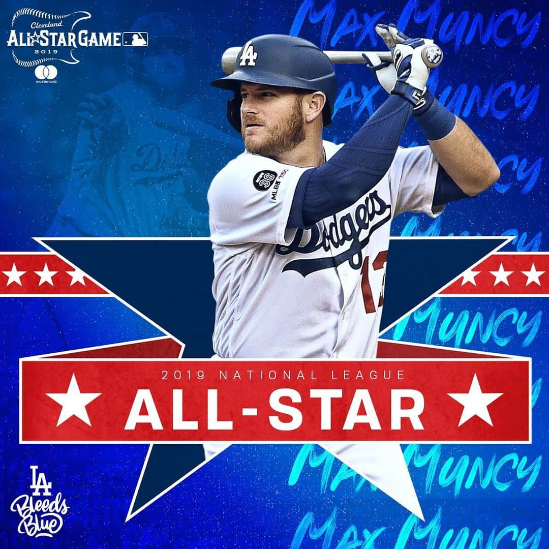 Los Angeles Dodgersさんのインスタグラム写真 - (Los Angeles DodgersInstagram)「MAD MAX.  @maxmuncy has been named to the NL All-Star team! He will replace Anthony Rendon.」7月6日 7時06分 - dodgers